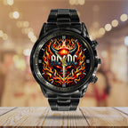 AC/DC Black Stainless Steel Watch – GNE 692