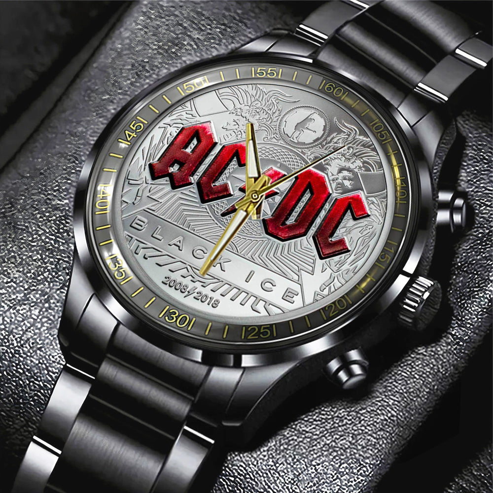 AC/DC Black Stainless Steel Watch – TANTN 5980