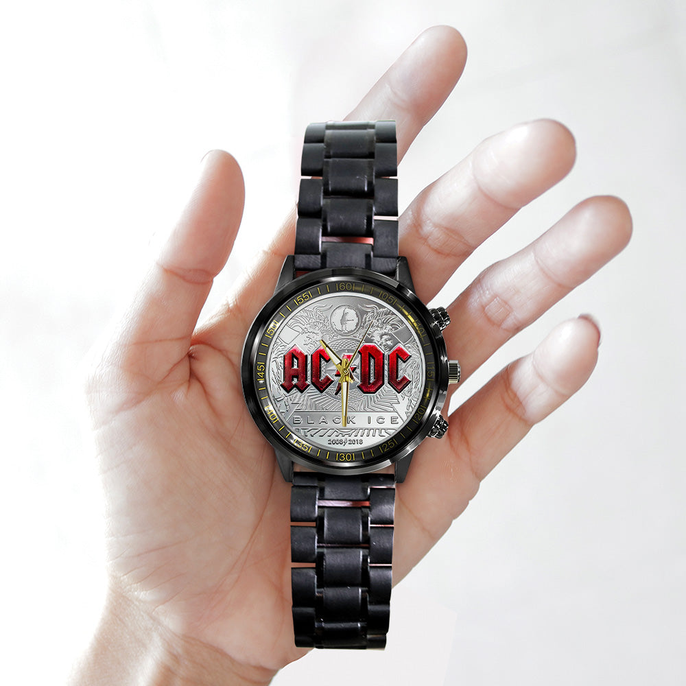 AC/DC Black Stainless Steel Watch – TANTN 5980