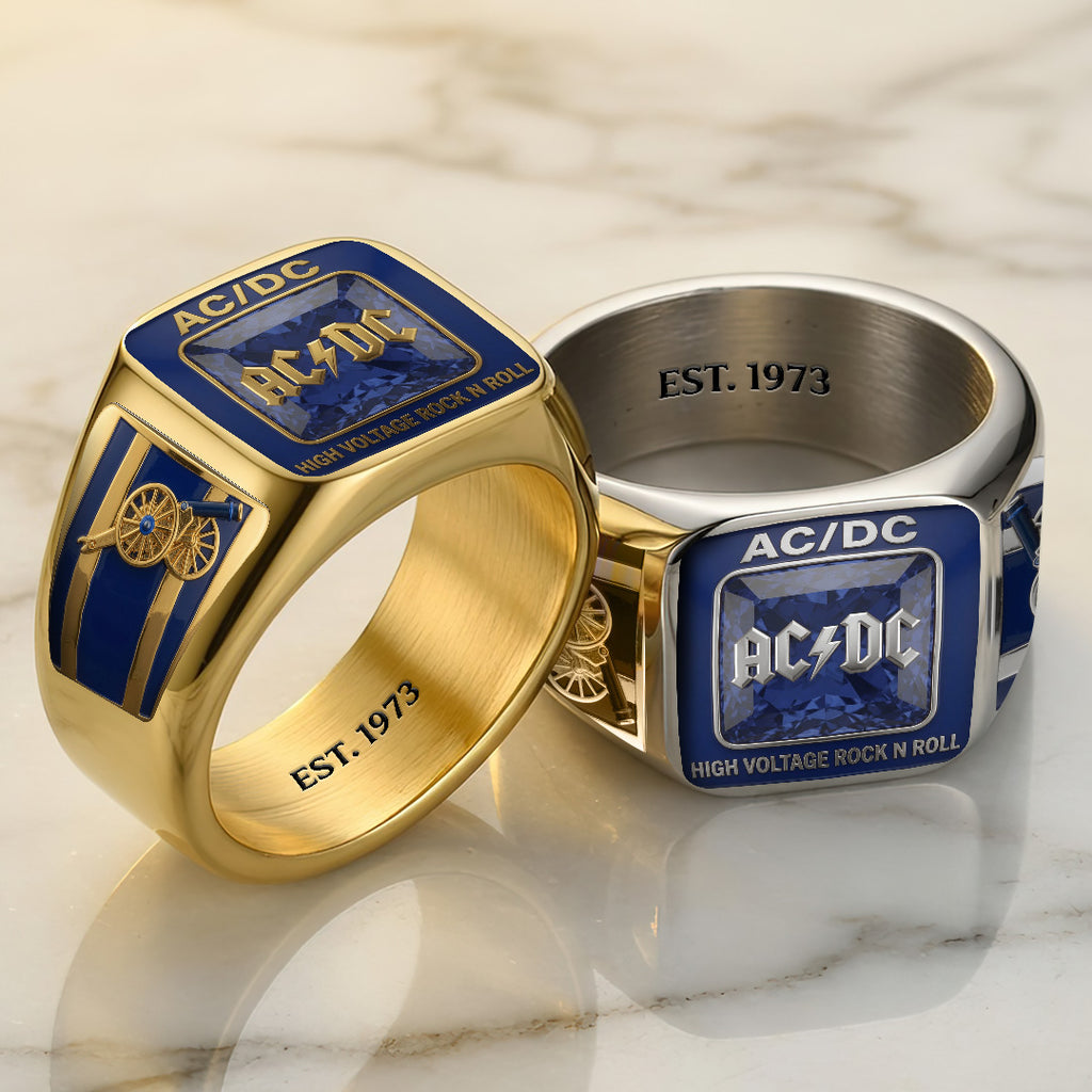 AC/DC 3D Engraved Ring – TANTN22977