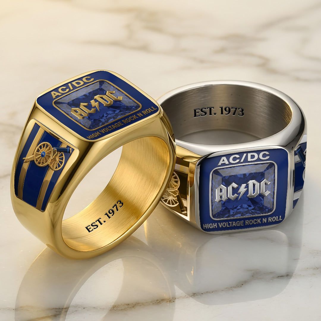 AC/DC 3D Engraved Ring – TANTN22977