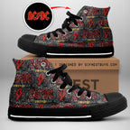 AC/DC High Top Canvas Shoes – GNE 725