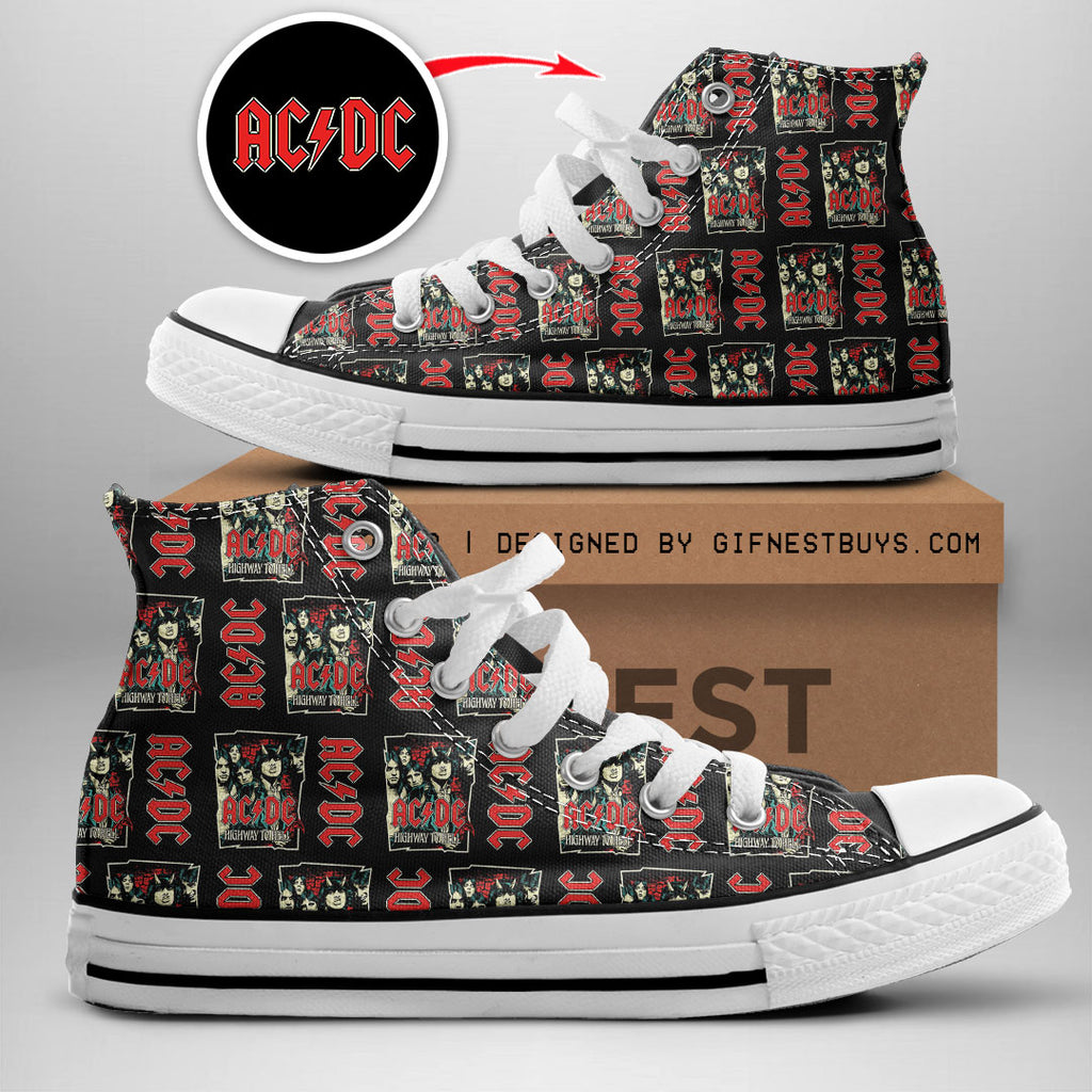 AC/DC High Top Canvas Shoes – GNE 819