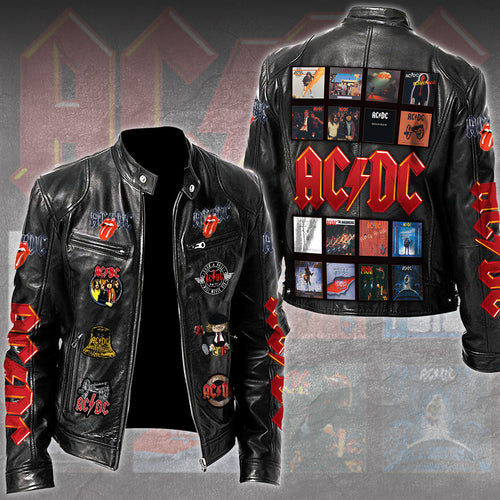 AC/DC Motorcycle Leather Jacket – TMTHU4067