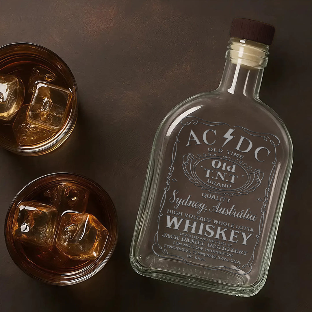 AC/DC 25oz Empty Whiskey Bottle – TMTHU542