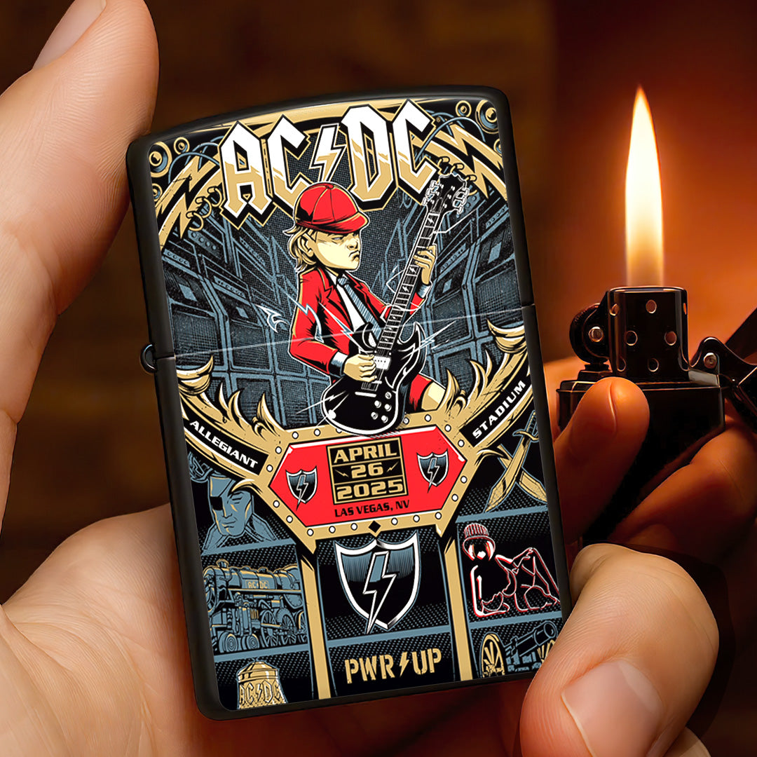 AC/DC Zippo Lighter Case (No Insert) – TANTN16350
