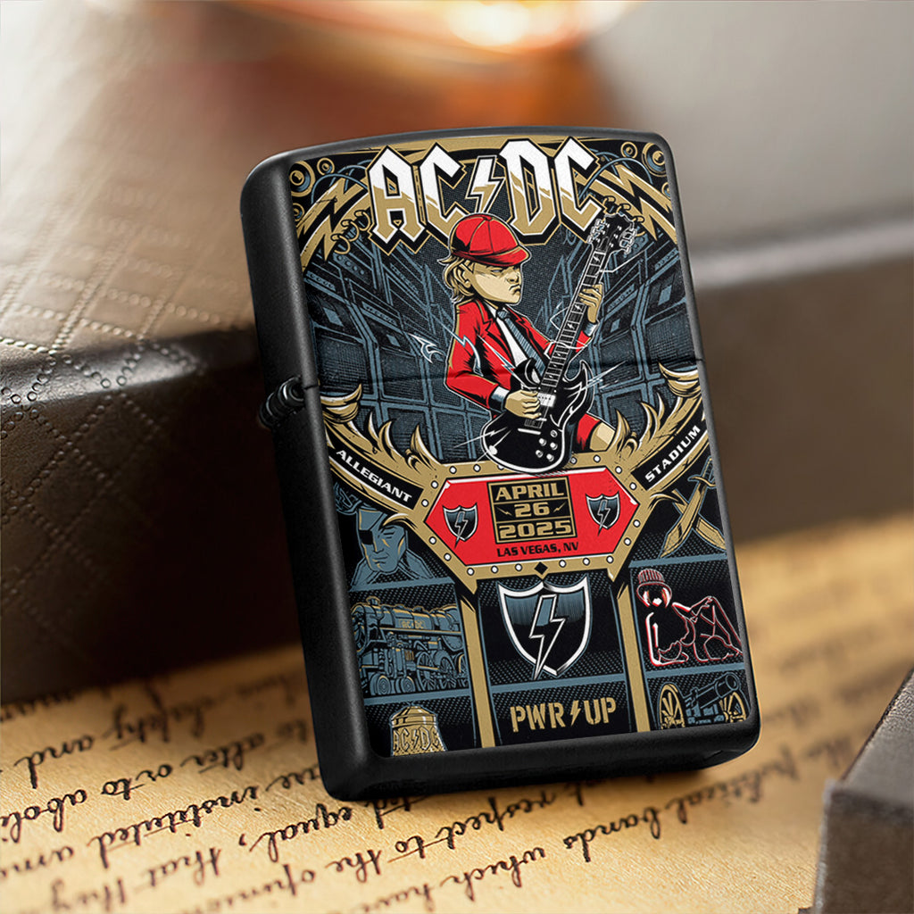 AC/DC Zippo Lighter Case (No Insert) – TANTN16350
