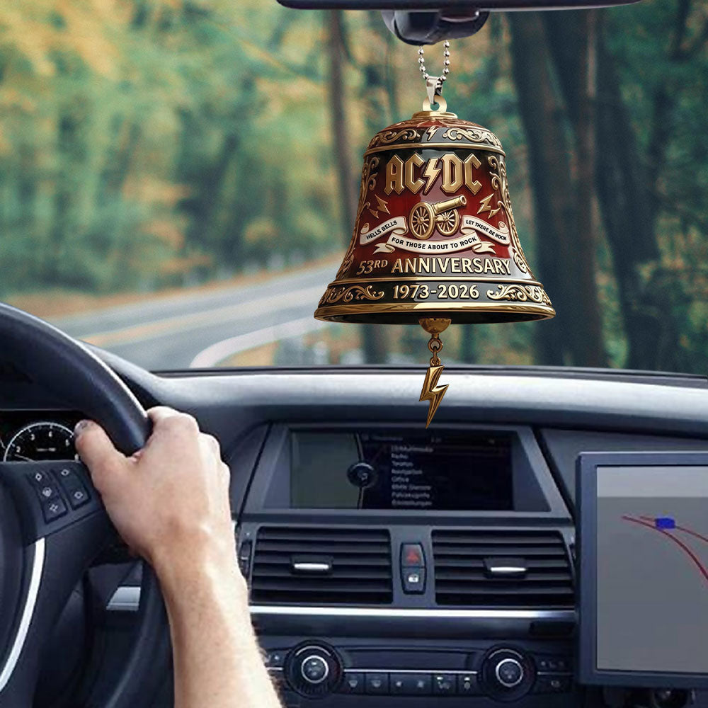 AC/DC 53rd Anniversary 2026 Custom shape 2-sided Acrylic Car Ornament – MAITM14948