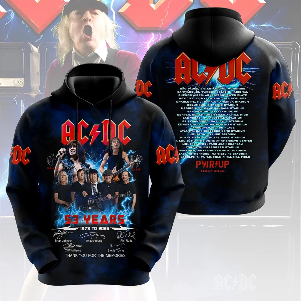 AC/DC World Tour 2026 3D Apparel – HOATT20340