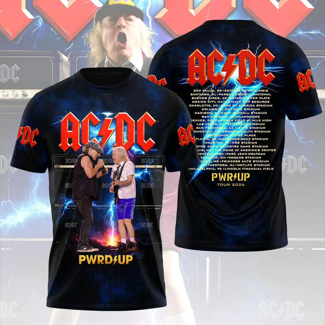AC/DC World Tour 2026 3D Apparel – HOATT20336