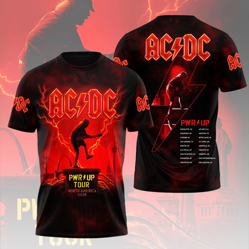 AC/DC World Tour 2026 3D Apparel – HOATT20337