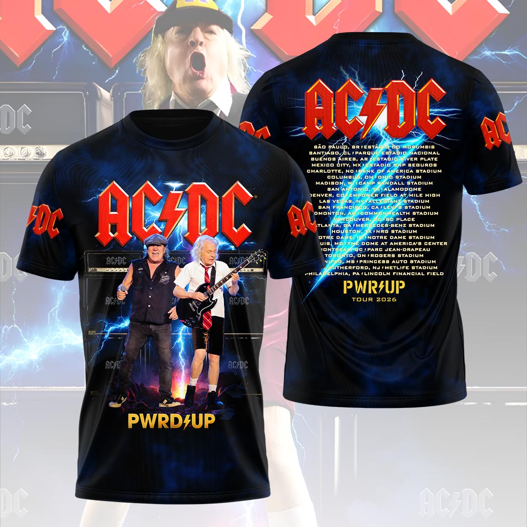 AC/DC World Tour 2026 3D Apparel – HOATT20120