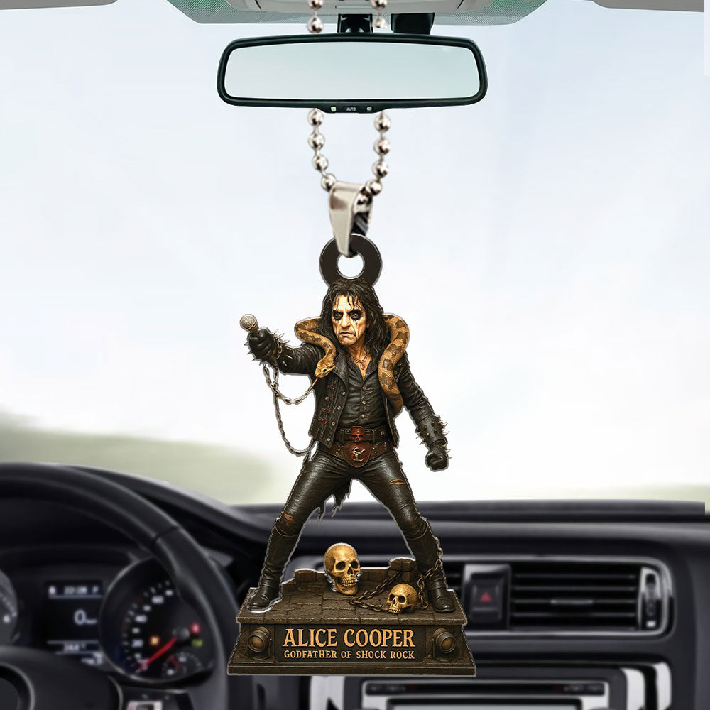 Alice Cooper Custom Shape 1-sided Acrylic Car Ornament – TMTHU772