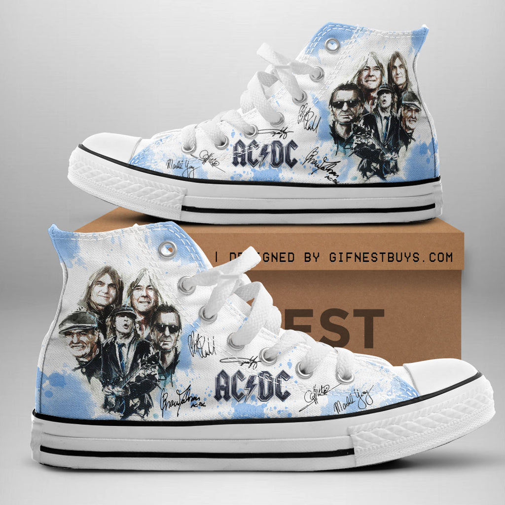 AC/DC High Top Canvas Shoes – ANHNV 3846