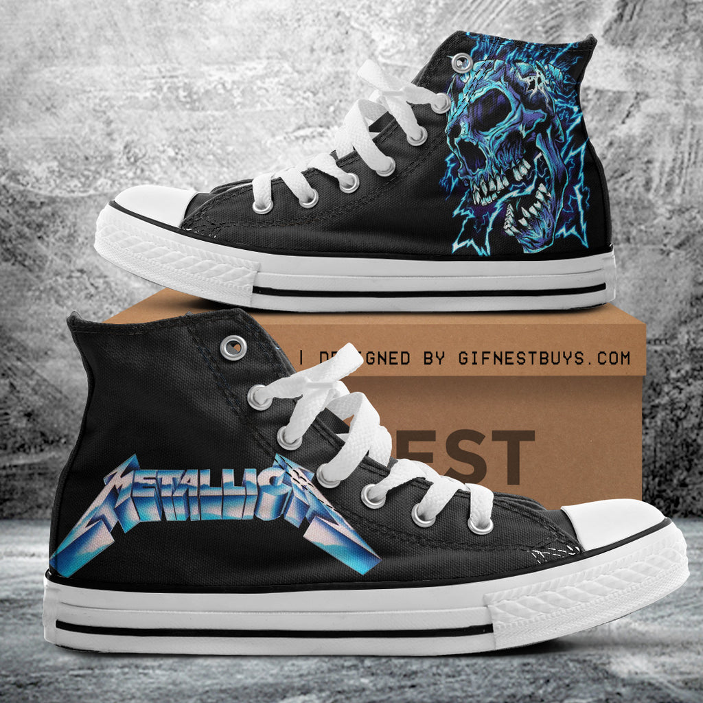 Metallica High Top Canvas Shoes – ANHNV 9298