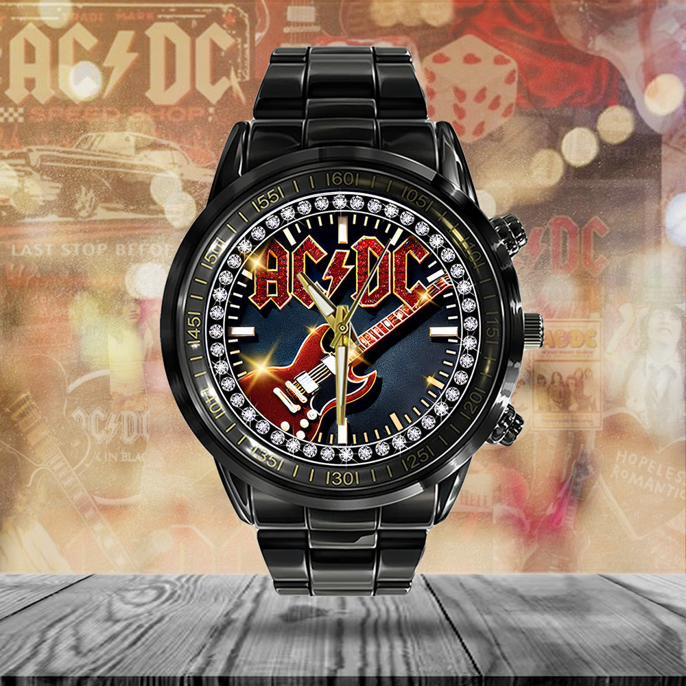 AC/DC Black Stainless Steel Watch – ANHNV 9382