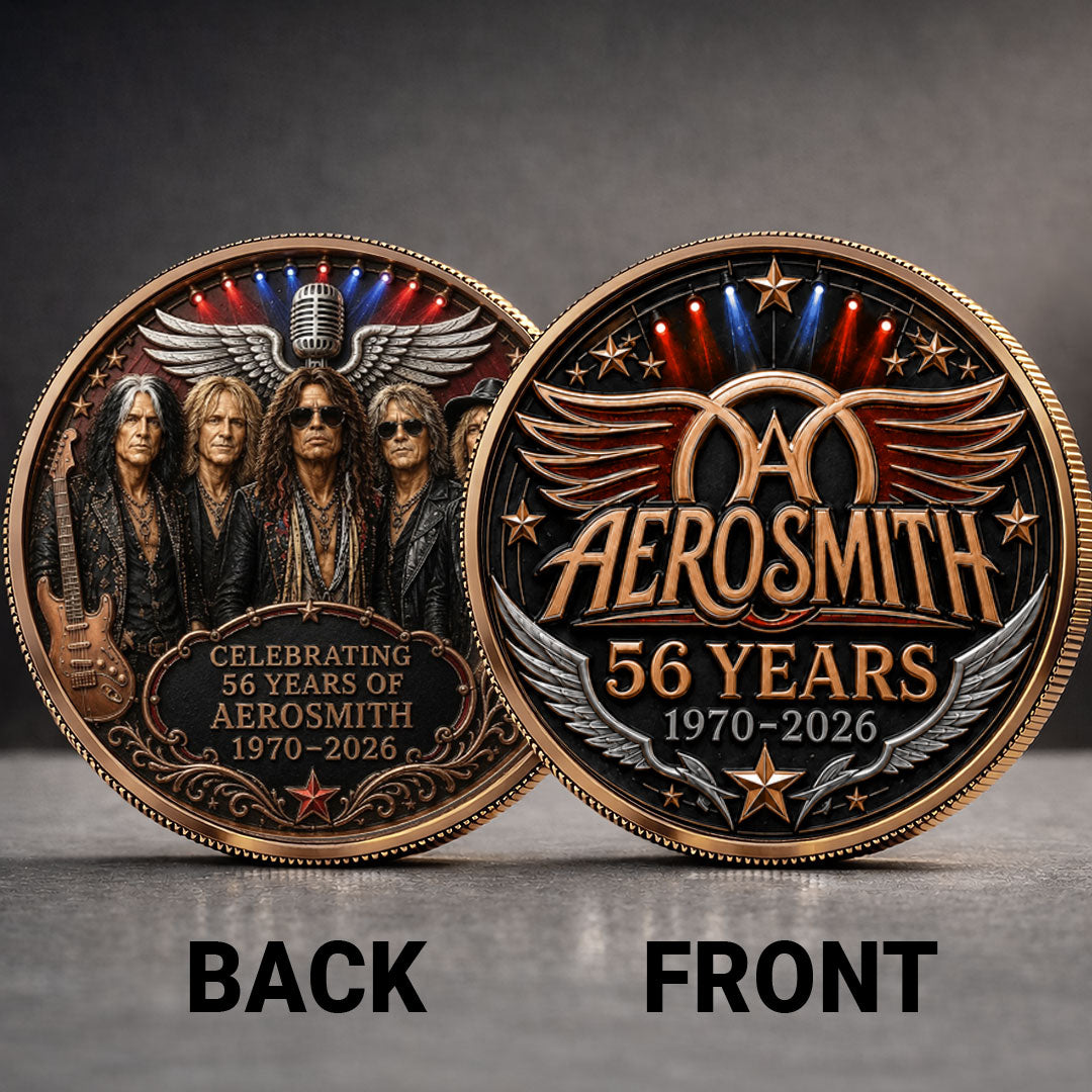 Aerosmith 56 Years Anniversary Commemorative Coin – TANTN24545