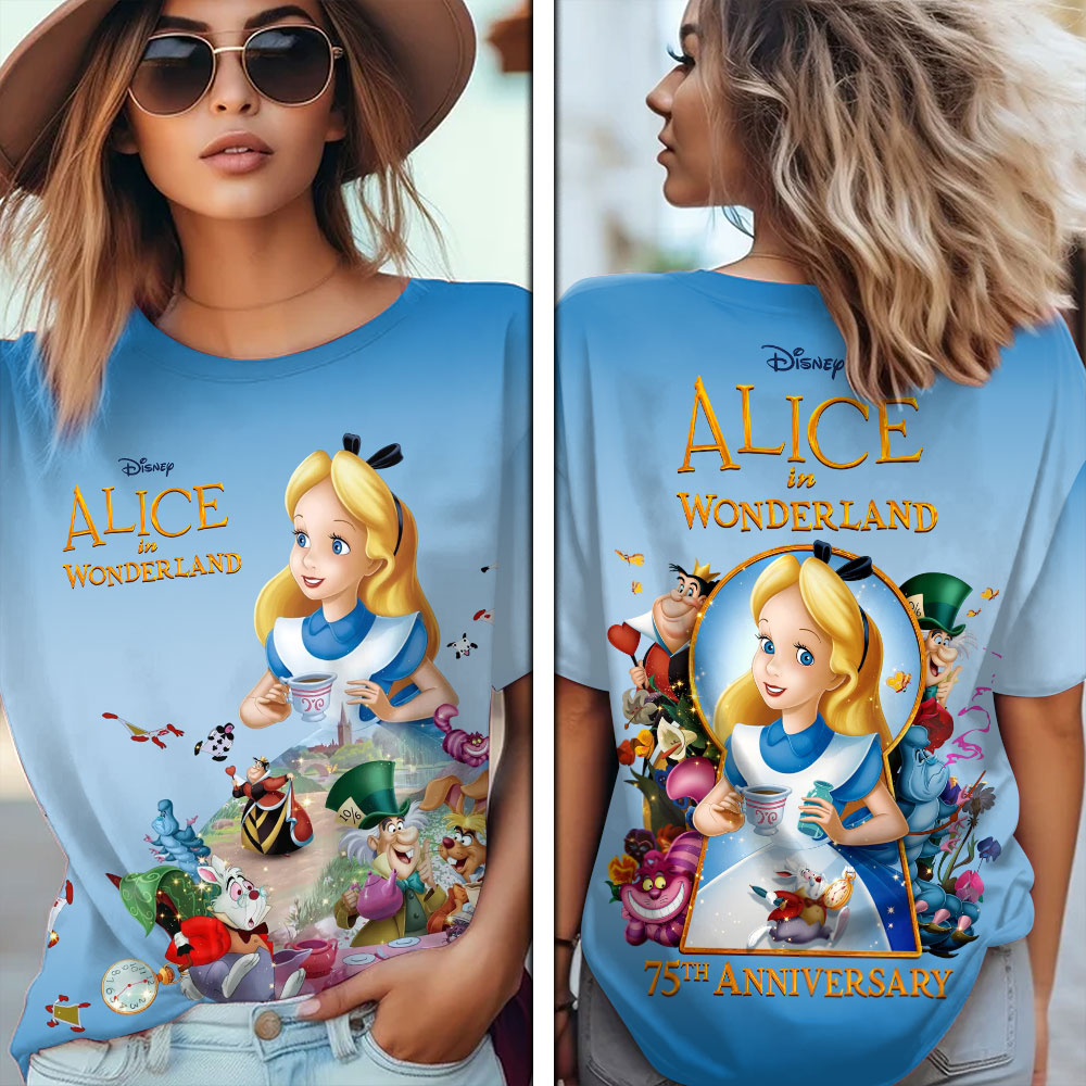 Alice in Wonderland 75th Anniversary 3D Apparel – TMTHU6774