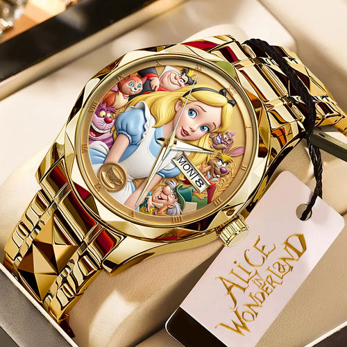 Alice in Wonderland Alloy Luxury Quartz Watch – TMTHU8008