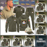 All Team NFL Salute To Service 2025 Hoodie Joggers Cap