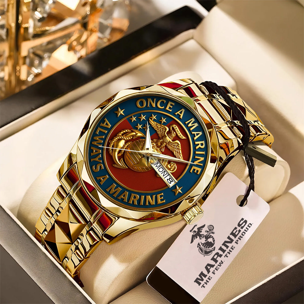 US Marine Corps Alloy Luxury Quartz Watch – TMTHU1060
