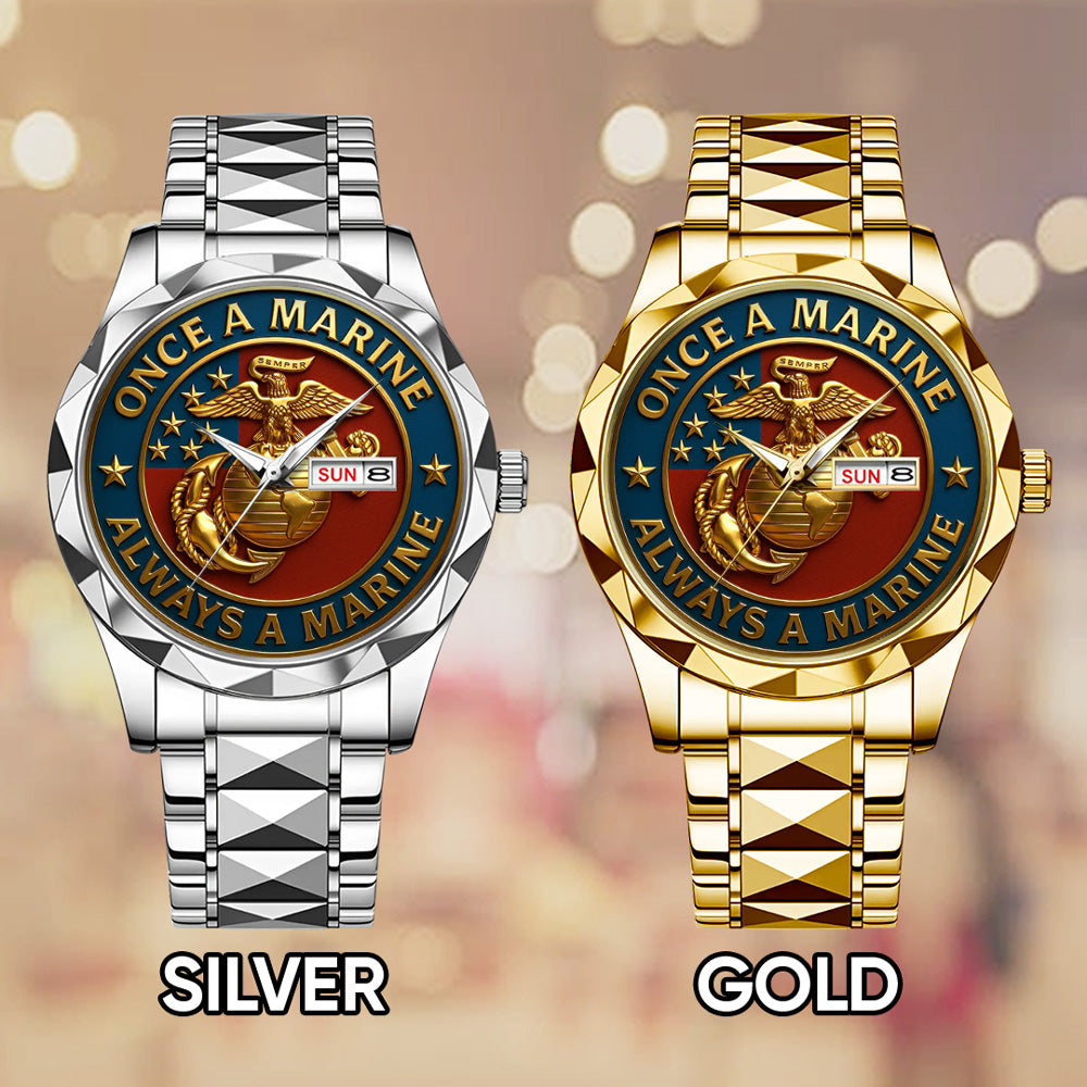 US Marine Corps Alloy Luxury Quartz Watch – TMTHU1060