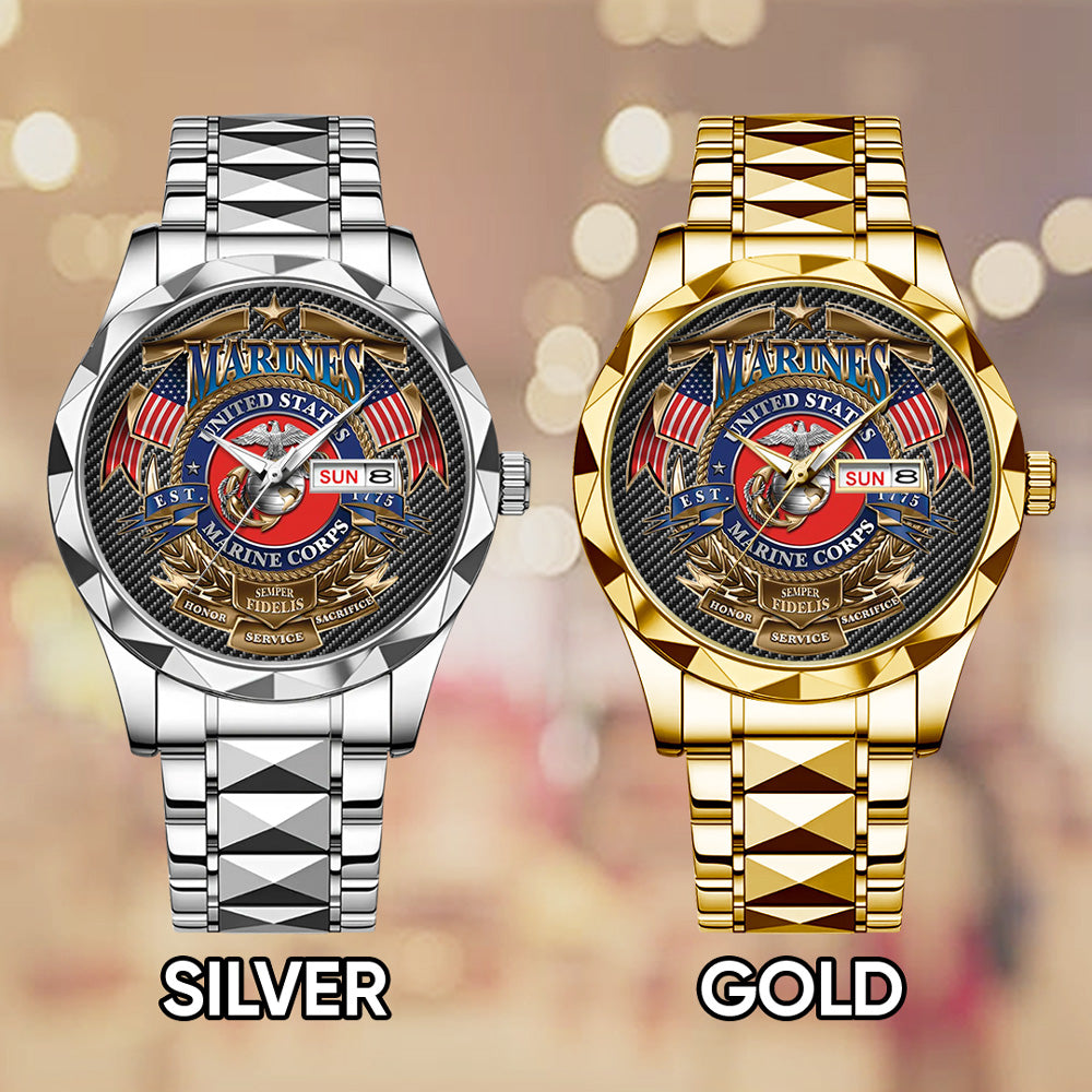 US Marine Corps Alloy Luxury Quartz Watch – TMTHU 107