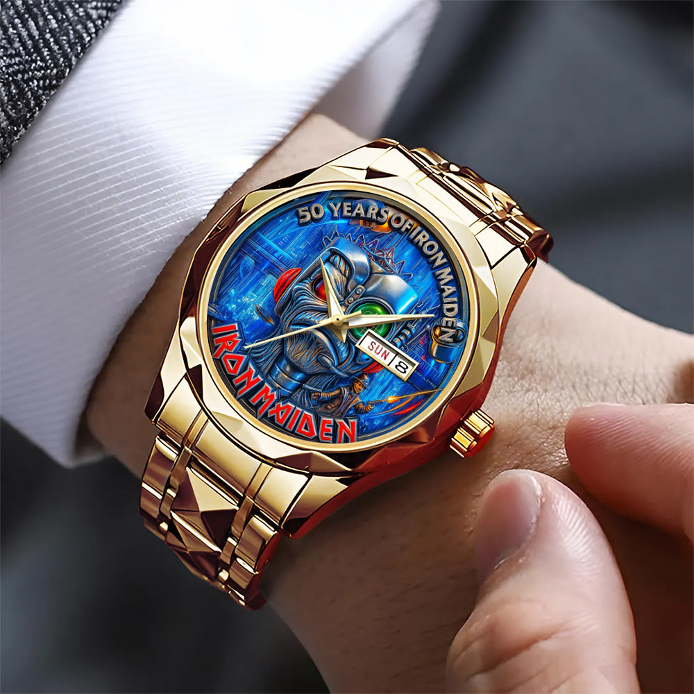 Iron Maiden Alloy Luxury Quartz Watch – TMTHU 129