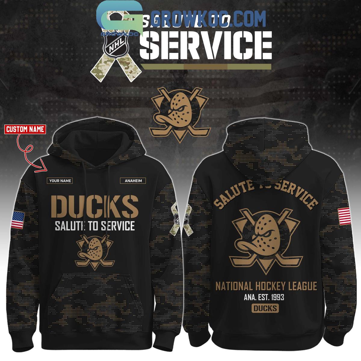 Anaheim Ducks Salute To Service Veterans Day Hoodie Shirt