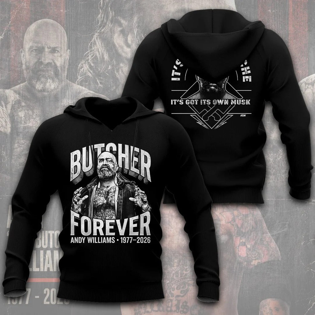 Andy 'The Butcher' Williams 3D Apparel – TANTN25365