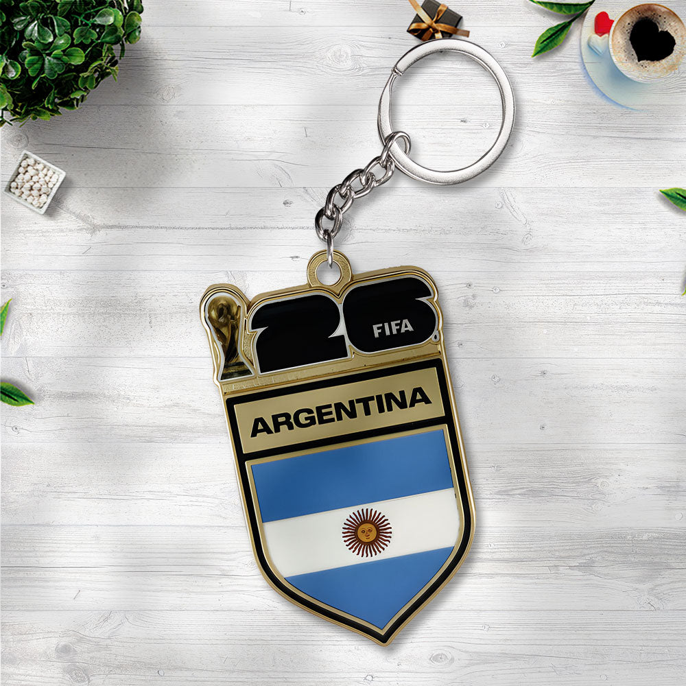 Argentina National Football Team 2026 World Cup Custom Shape 2-sided Keychain – TANTN20836