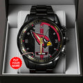 Personalized Arizona Cardinals Black Stainless Steel Watch – TANTN16003