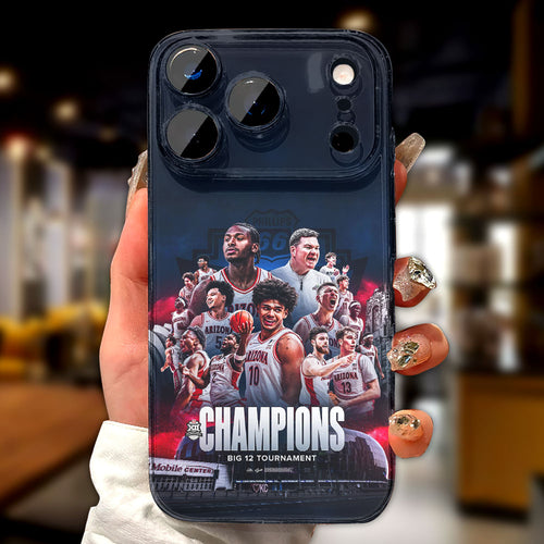 Arizona Wildcats 2026 Big 12 Men's Basketball Tournament Champions Phone Case – TMTHU4424