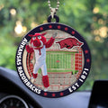 Arkansas Razorbacks Football Custom shape 2-sided Acrylic Car Ornament – HOATT13126