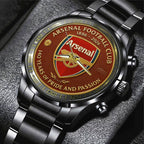 Arsenal FC 140 Years Black Stainless Steel Watch – MAITM13591