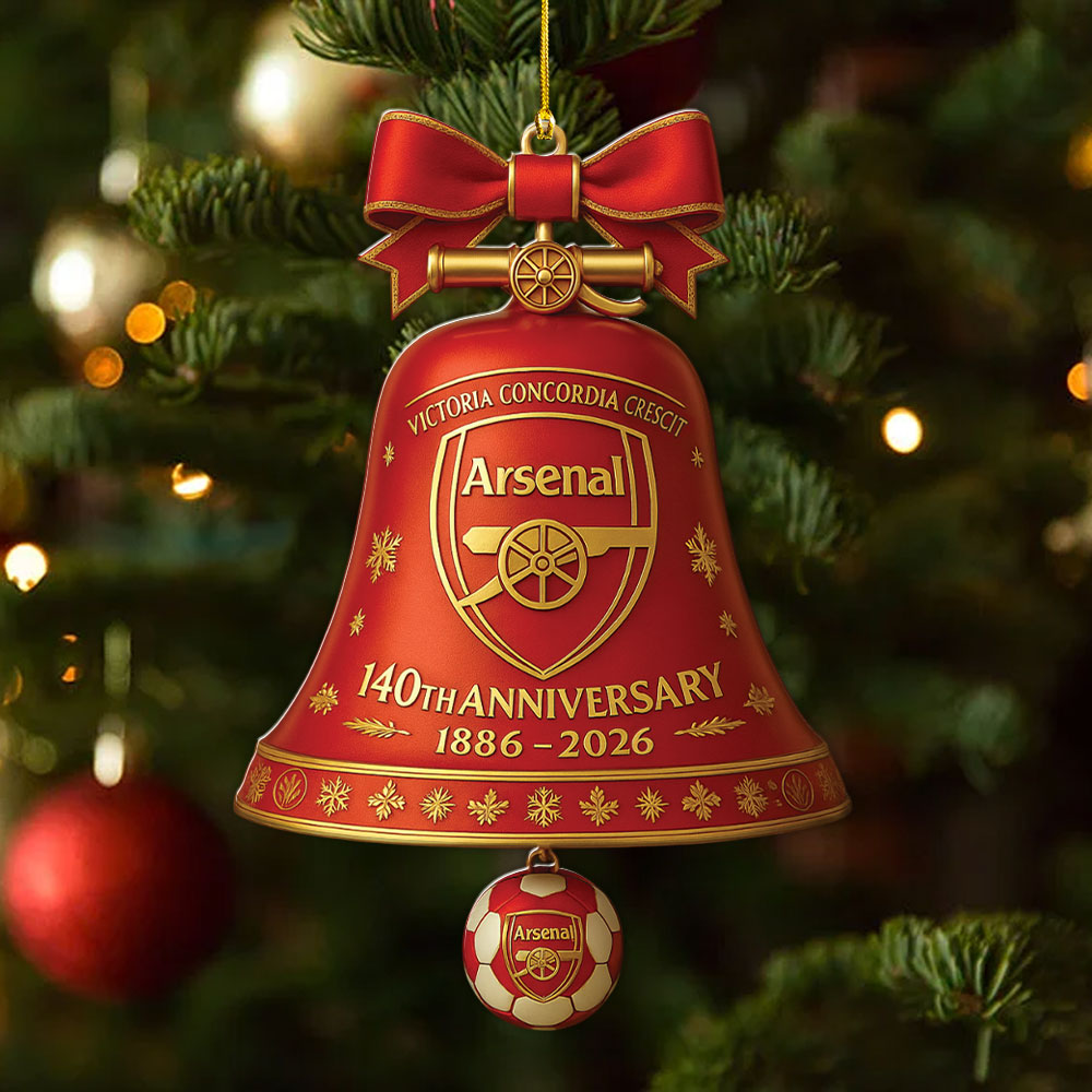 Arsenal FC 140th Anniversary Custom Shape 2-sided Acrylic Ornament – MAITM13683