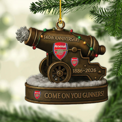 Arsenal FC 140th Anniversary Custom Shape 2-sided Acrylic Ornament – MAITM13971