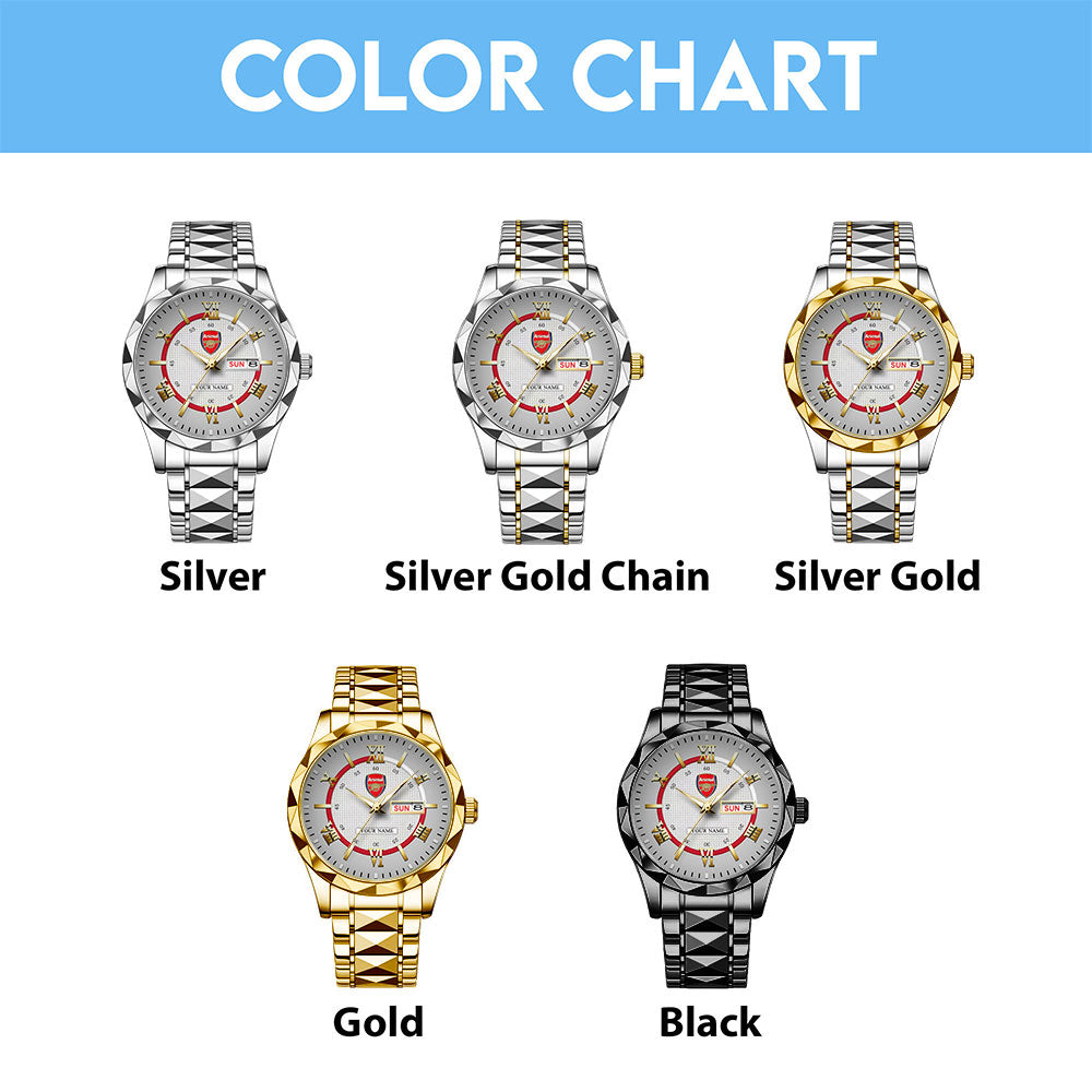 Personalized Arsenal FC Alloy Luxury Quartz Watch – TANTN23603