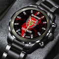 Personalized Arsenal FC Black Stainless Steel Watch – TANTN23554