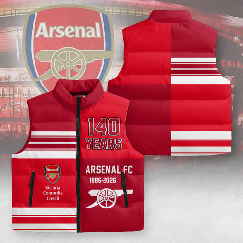Arsenal FC 140th Anniversary 3D Sleeveless Down Jacket – MAITM14747