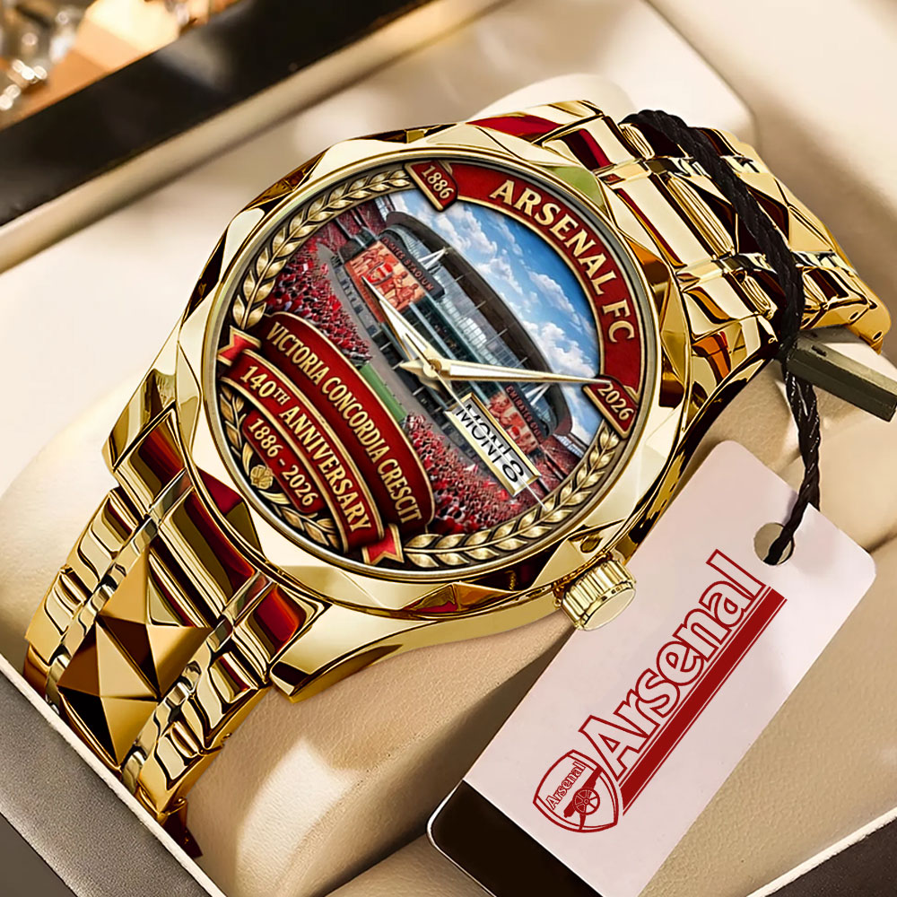 Arsenal FC 140th Anniversary Alloy Luxury Quartz Watch – MAITM14649