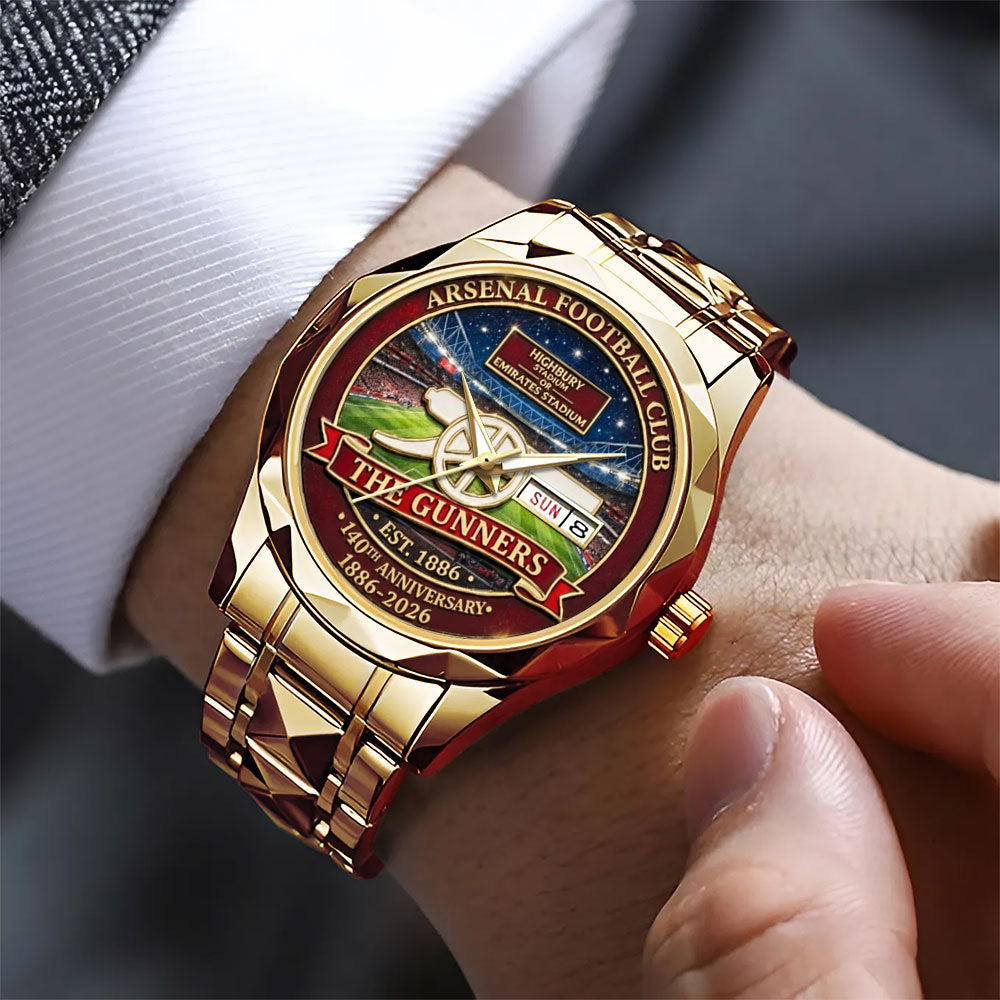 Arsenal FC 140th Anniversary Alloy Luxury Quartz Watch – MAITM14566