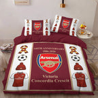 Arsenal FC 140th Anniversary 3-Piece Duvet Bedding Set – MAITM14744