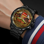 Arsenal FC 140th Anniversary Black Stainless Steel Watch – HOATT15225