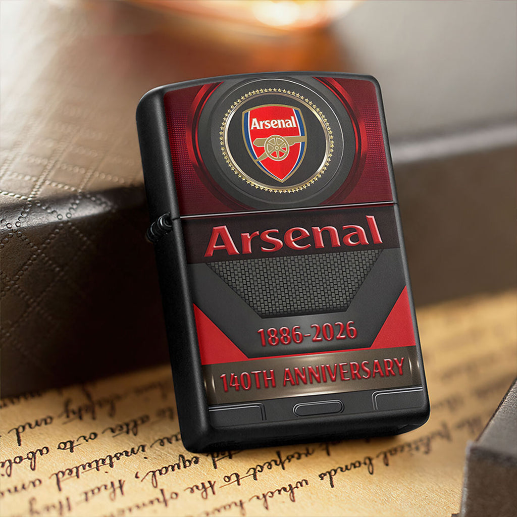 Arsenal FC 140th Anniversary Zippo Lighter Case (No Insert) – MAITM14136