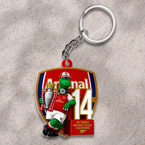 Arsenal FC Premier League Champions 25/26 Custom Shape 2-sided Keychain – HOATT18129