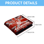 Arsenal FC Premier League Champions 25/26 3D Leather Men Wallet – GNE6634
