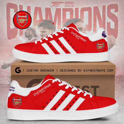 Arsenal FC Premier League Champions 25/26 Custom SS Shoes – TMTHU6343