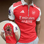 Arsenal FC Premier League Champions 25/26 Zip Polo Shirt – TMTHU6443