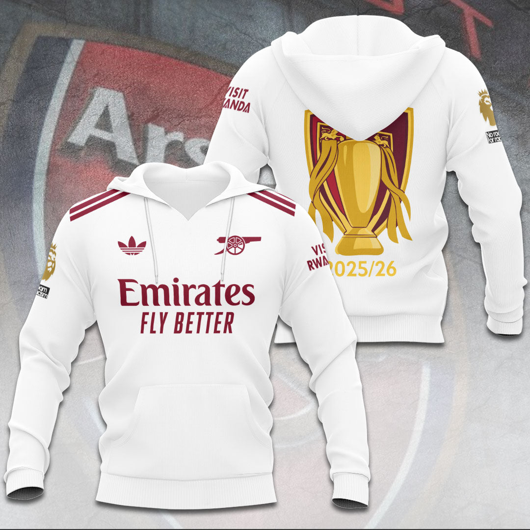 Arsenal FC Premier League Champions 25/26 3D Apparel – TANTN21961
